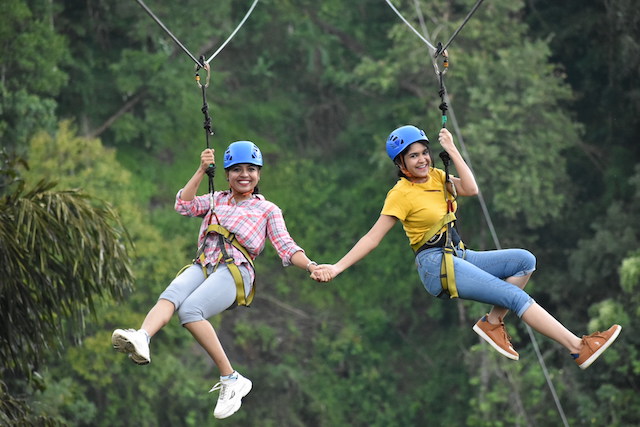 experiancing longest zipline in munnar